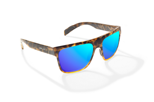 Brown Turtle Gloss + Blue Mirror Lens