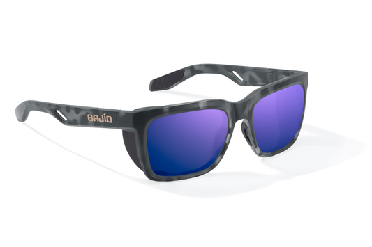 Black Tortoise Matte + Violet Mirror Lens
